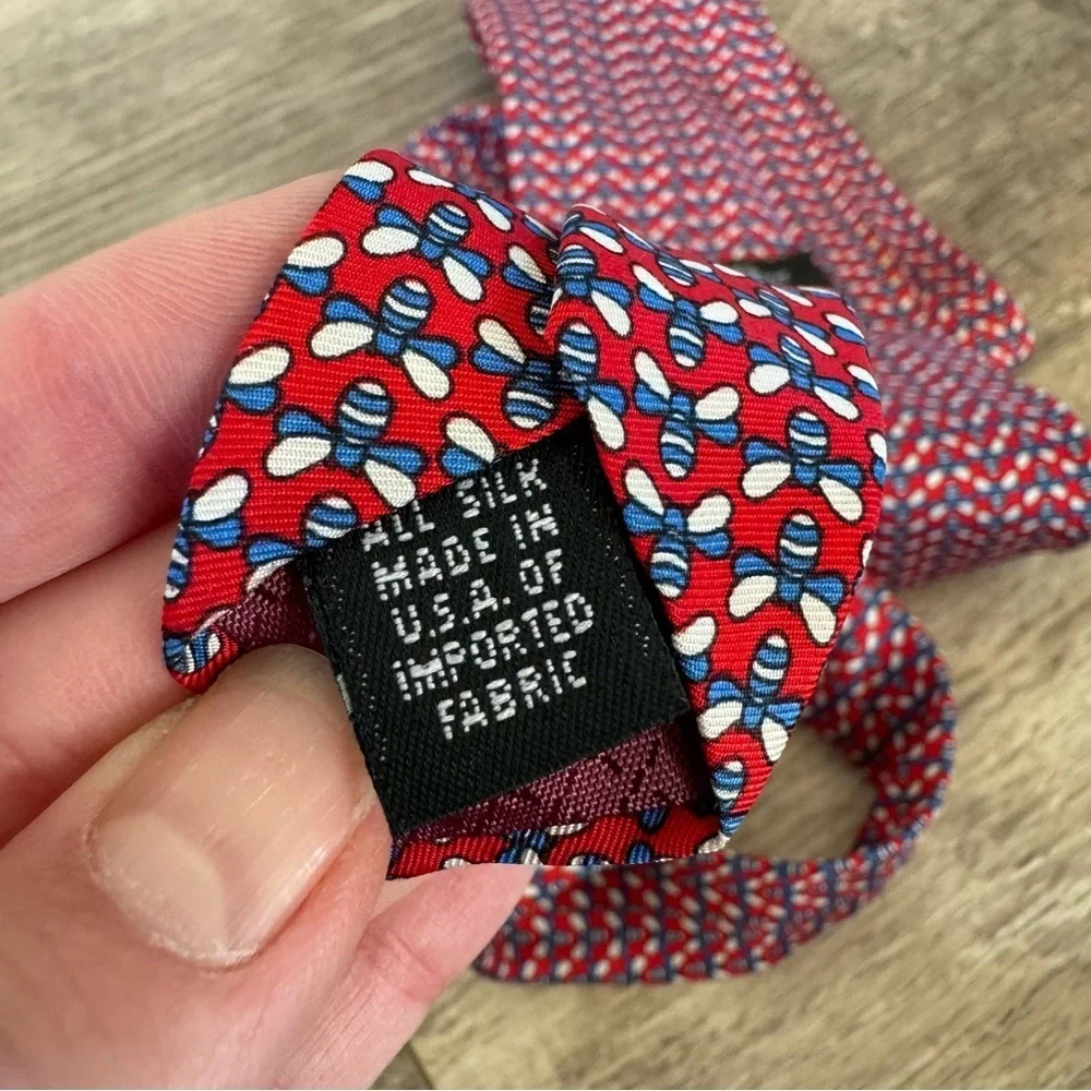 Christian Dior “Micro Bee” 100% Silk Tie